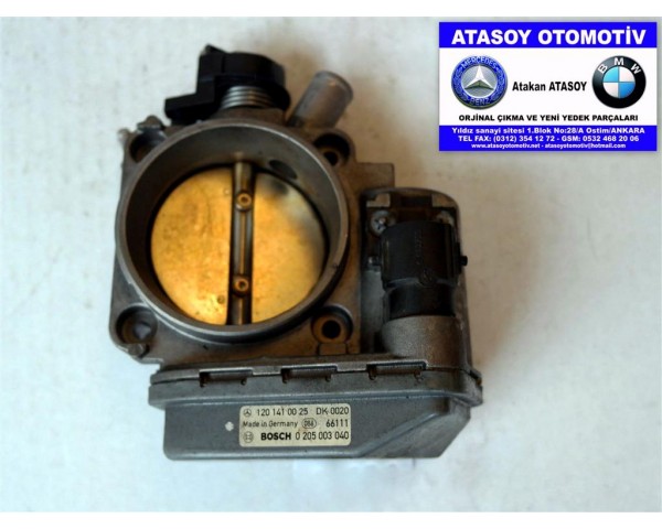 MERCEDES W140 S600 GAZ KELEBEĞİ 1201410025 BOSCH 0205003039 BOSCH 0205003040 A1201410025 - 120 141 00 25 BOSCH 0 205 003 039 - 0 205 003 040 M120 MOTOR W129 SL600 ÇIKMA